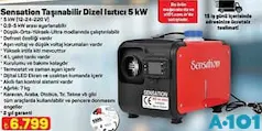 SENSATİON TAŞINABİLİR DİZEL ISITICI 5 KW fiyat ve kampanya bilgisi